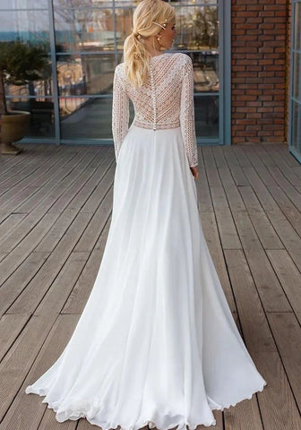 Brautkleid standesamt lang