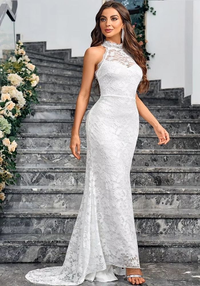 Hochzeitskleid Standesamt Schlicht Weiß