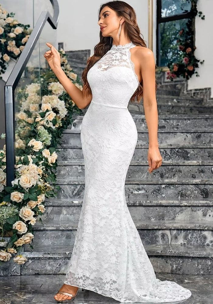 Hochzeitskleid Standesamt Schlicht Weiß